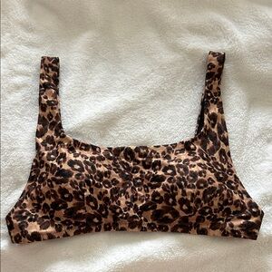 Aerie Animal Print Bikini Top